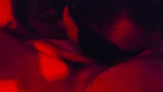 Watch this chubby wife get down and dirty with a big one - Red Light Video #1