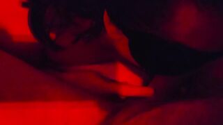 Watch this chubby wife get down and dirty with a big one - Red Light Video #1