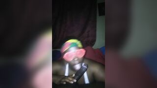 Watch this BBW slut get a messy facial and a sloppy head from a lucky guy