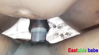 Hot ebony BBW and BBC get hard-fucked and creampied in hot homemade massage