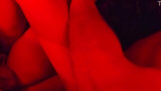 Red Light Vids #4: Watch this BBW's deep throat skills in close-up action with No Audio