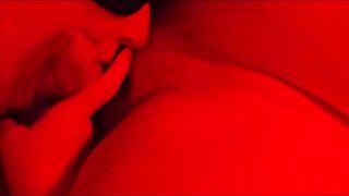 Hot amateur MILF gives a sloppy BJ like a pro in BBW Blowjob: Red Light Videos #7 Part 2