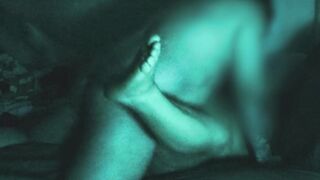 Curvy Latina BBW takes on multiple cocks in a dark, 1 on 1 pounding