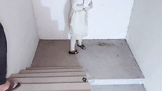 Step sister-in-law gets tight pussy pounded in the bathroom