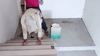 Step sister-in-law gets tight pussy pounded in the bathroom