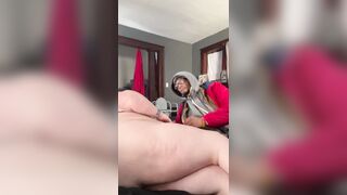 Watch how this horny Polish BBW takes a creampie after getting her pussy stuffed with baby cream