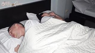 Hot tattooed stepsister EmilyFox shares bed with stepbro - Big natural tits & perfect ass bouncing!