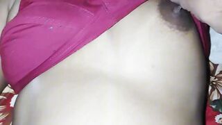 Stepmom with natural tits gets wild with stepson's big cock