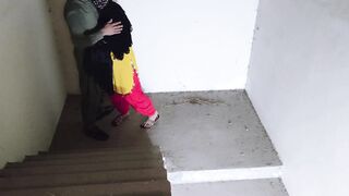 My Sis-in-law gets down and dirty on stairs in hot roleplay action