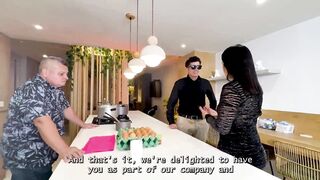 Watch me bang my boss's Latin BBW MILF wife while my big manager cock pounds her ass!