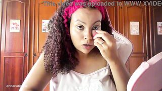 Petite Black Cosplayer Coconut Farts & Talk Show with Talk Show Host