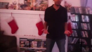 Watch this dirty-talking BBW wife get her big tits and ass pounded in a hotwife Christmas orgy