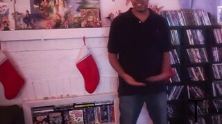 Watch this dirty-talking BBW wife get her big tits and ass pounded in a hotwife Christmas orgy