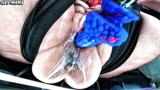 Watch this filthy bbw get her creamy pussy pounded and squirt like a fountain