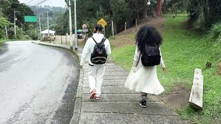 Curvy Latina BBW hooks up with BBC on cable car ride