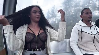 Curvy Latina BBW hooks up with BBC on cable car ride