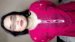 Young maid with puffy nipples gets pounded for Valentine's sex gift