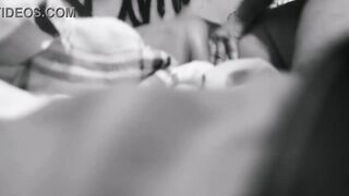 Get your curvy Latina ready for bed with a close-up view of her getting ready for bed