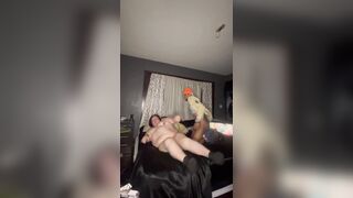 Watch this BBW squirt while taking on a massive BBC, then get pounded with a hot load inside her! - 9 image