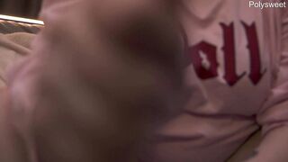 Curvy brunette MILF begs for your feet to worship her while she squirts and cums down there!