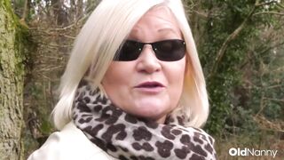 Watch these kinky mature babes with big natural tits encounter each other in a steamy pussy-licking lesbian encounter