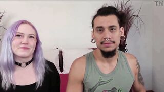 Hot big tit blonde MILFs get their tight pussies pounded hard by a hung stranger on a casting couch