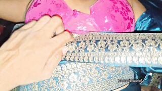 Indian BBW cheats with boyfriend's massive dick and gets almost caught in saree action - 2 image