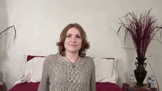 Petite blonde MILF desperate for a job gets her tight pussy drilled by a massive cock during her first casting interview - 12 image