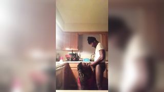 Black BBW Quick Kitchen Fuck - 14 image