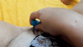 Fast Masturbation with Toy. BBW Lady - 1 image