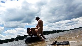 Risky 4th of July public fuck on the jet ski - 13 image