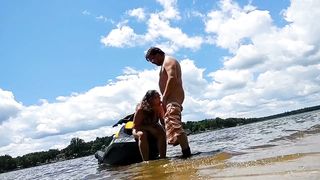 Risky 4th of July public fuck on the jet ski - 2 image