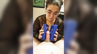 Ally Matrix SPH Handjob. Cuck not Allowed to Cum. back in Chastity. Femdom - 11 image