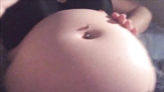 Swollen Belly Girl Stuffed Belly Gurgles Compilation - 10 image