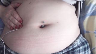 Swollen Belly Girl Stuffed Belly Gurgles Compilation - 15 image