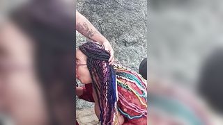 BeachDSM Balck Babydoll Gangbanged at the Beach - 3 image