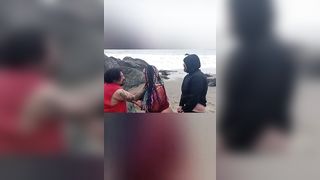 BeachDSM Balck Babydoll Gangbanged at the Beach - 7 image