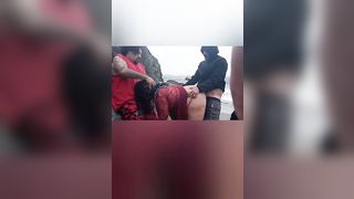 BeachDSM Balck Babydoll Gangbanged at the Beach - 9 image