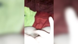 Rubbing my Panties against my Clit and Fingering my Tight Cunt - 8 image