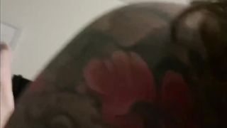 Busty MILF Pegs Husband, Cums while Fucking Him, makes him Cum on Self! - 8 image