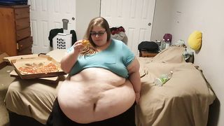 Ssbbw eating pizza - 11 image