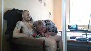 stepmom sucks and jerks off my cock 1 - 1 image