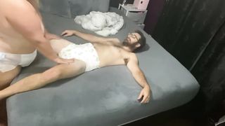 Diaper Sex with a Cream Pie and a little Breastfeeding - 5 image