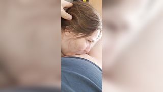 Deepthroat Dirty Talking Cock Sucking then Bends over and Takes a Hard Cock and Creampie - 3 image