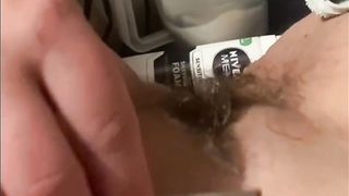 Post Lockdown Pussy Shave from Husband’s Barber!!